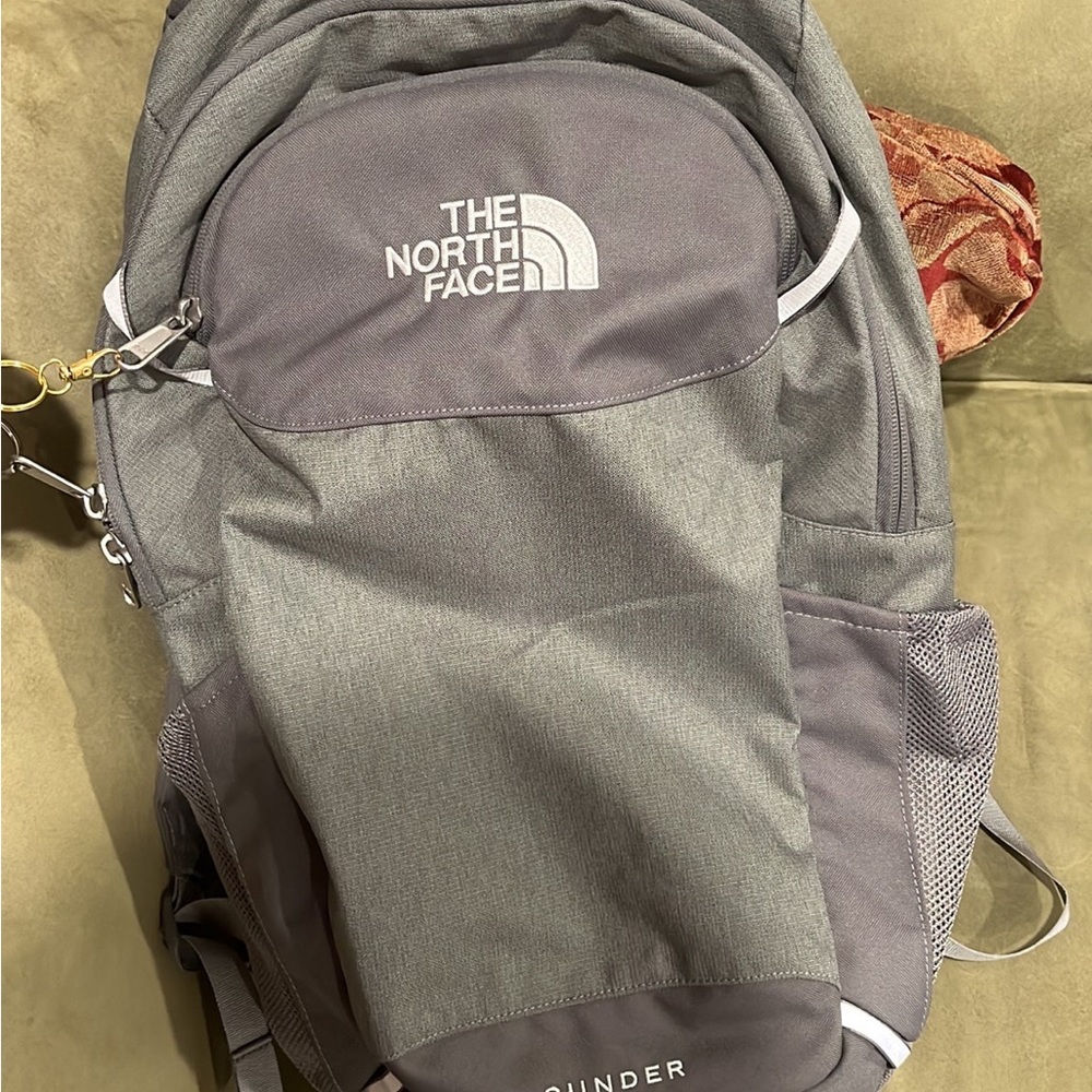 North Face Vault backpack in dark grey.